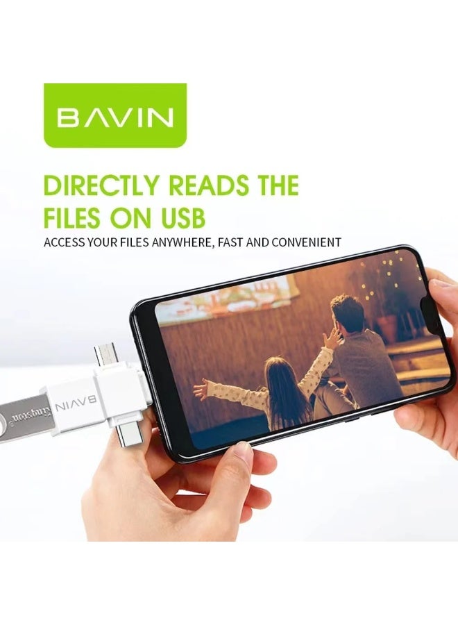 بافين محول 3 في 1 لنقل البيانات من الهاتف المحمول إلى ذاكرة فلاش - Image 3